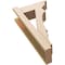 Ekena Millwork 6-in W x 14-in D x 26-in H Balboa Trad Rough Cedar Woodgrain TimberThane Outlooker, Primed Tan OUTUR060X14X26BOA04RCPR - alternate 2
